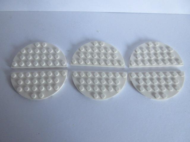nr. 6902, 6 platen, half rond, wit., Ophalen of Verzenden, Zo goed als nieuw, Complete set, Lego