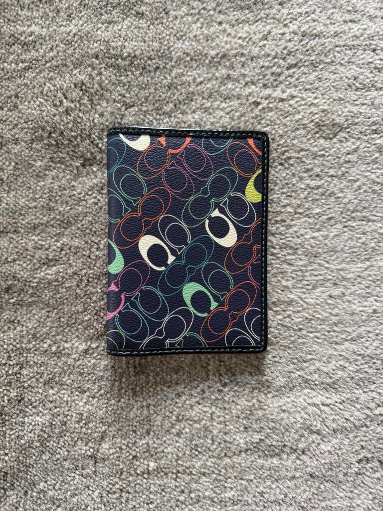 Coach Paspoorthoesje met C-logo print, Ophalen of Verzenden, Zo goed als nieuw, Zwart, Overige merken