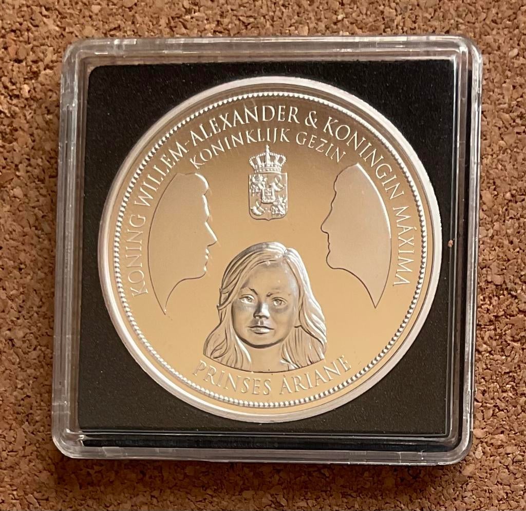 Penning - Willem Alexander / Maxima en Prinses ARIANE., Postzegels en Munten, Penningen en Medailles, Ophalen of Verzenden, Overige materialen