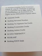 Sponsor prent Zwolle Open Ateliers'98, Antiek en Kunst, Ophalen of Verzenden