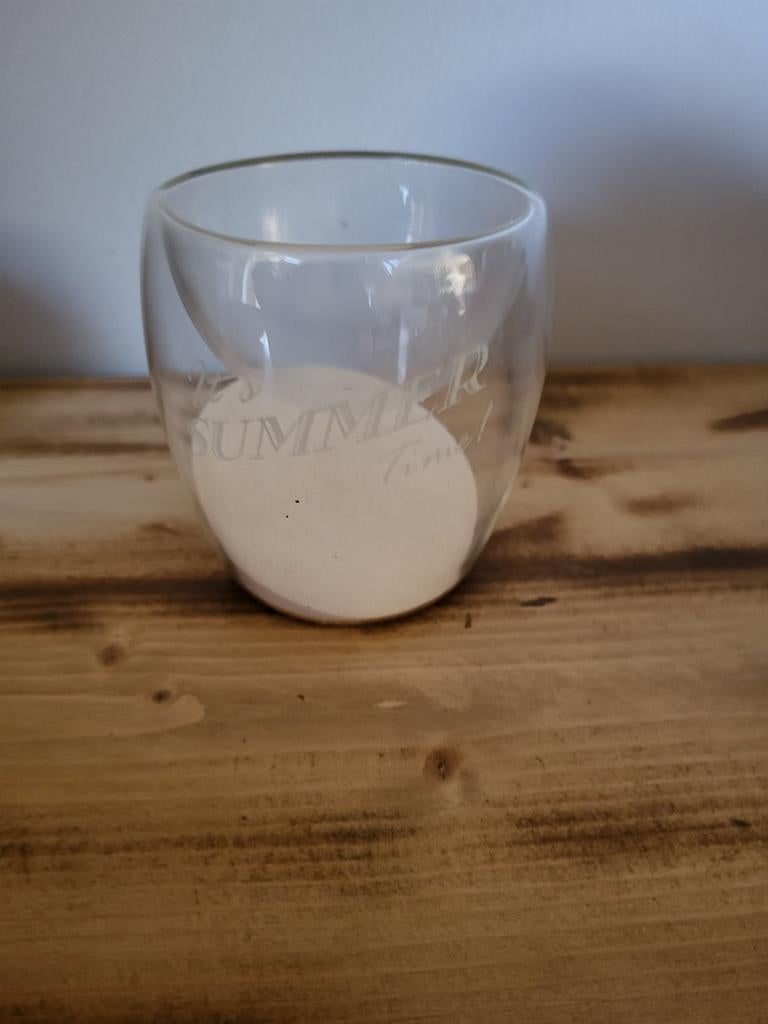 Riviera maison glazen waxinelicht houder, Ophalen of Verzenden, Zo goed als nieuw, Overige materialen, Minder dan 25 cm