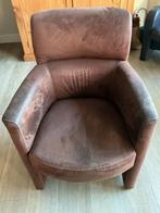 6 bruine eetkamerstoelen, Gebruikt, Bruin, Ophalen of Verzenden, Stof