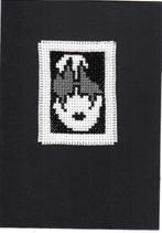 kaart met geborduurde gitarist KISS (817), Ophalen of Verzenden, Nieuw, Man of Vrouw