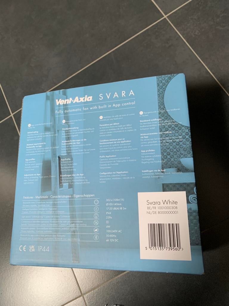 Vent-Axia Svara badkamerventilator 100-140mm, Ophalen of Verzenden, Nieuw, Ventilator