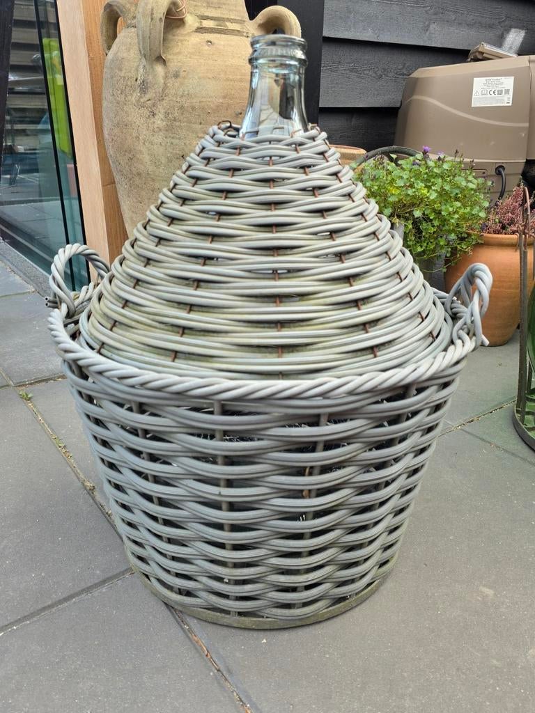 Vintage Italiaanse gistfles, olijfolie fles, bottelfles, Huis en Inrichting, Ophalen