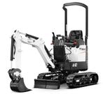 Bobcat E10 (1.2 ton) - 1400 uur - 3 bakken, Ophalen, Graafmachine