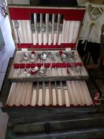 Oude houten bestek cassette, Antiek en Kunst, Ophalen of Verzenden