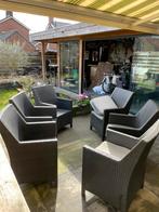 6 mooie zwarte wicker stoelen, Ophalen, Zo goed als nieuw, Wicker