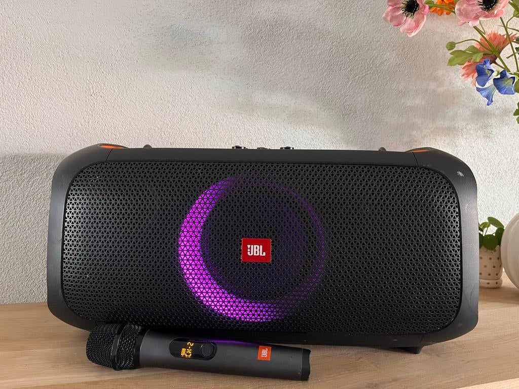 JBL Partybox On-The-Go met microfoon, Audio, Tv en Foto, Luidsprekers, Ophalen of Verzenden, Gebruikt, Overige typen, JBL