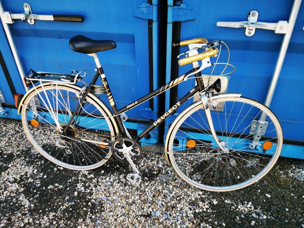 Peugeot Force 8 Vintage Fiets 1985 in zwaart, Overige merken, 28 inch, Gebruikt, Velgrem
