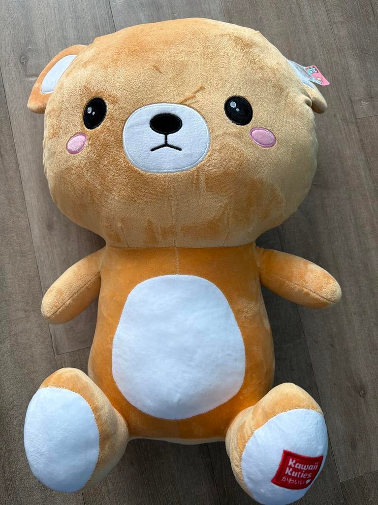 Grote Kawaii Kuties knuffelbeer 60 cm nieuw, Gebruikt, Overige merken, Beer, Ophalen of Verzenden