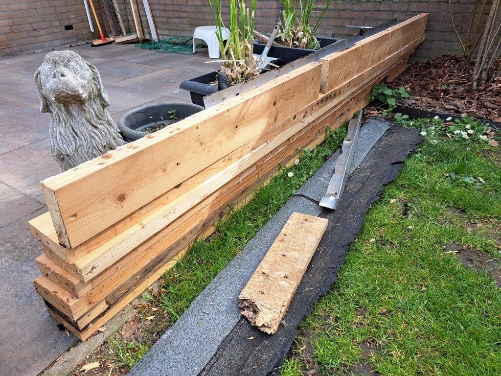 Diverse balken, Ophalen, Gebruikt, 25 tot 50 mm, 300 cm of meer