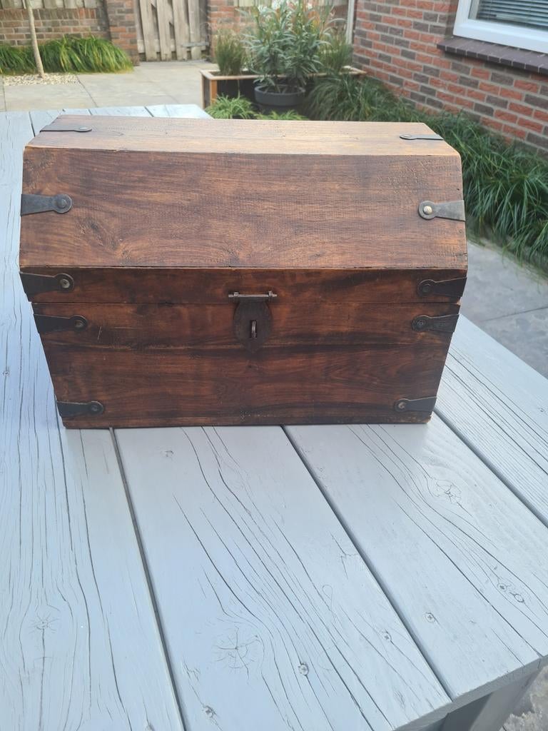 Houten kist., Ophalen of Verzenden, Zo goed als nieuw, Minder dan 50 cm, Minder dan 50 cm