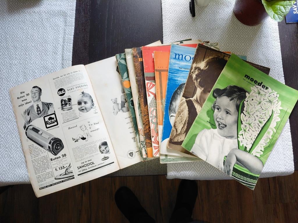 10 tijdschriften "moeder" uit de jaren 50, Ophalen of Verzenden, 1940 tot 1960, Tijdschrift