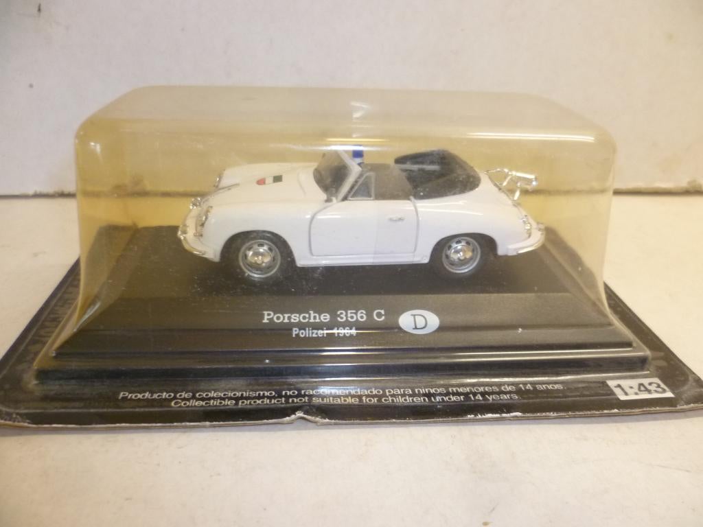 Porsche 356C 1964 Polizei nieuw in de verpakking 1:43 auto, Hobby en Vrije tijd, Modelauto's | 1:43, Ophalen of Verzenden, Nieuw