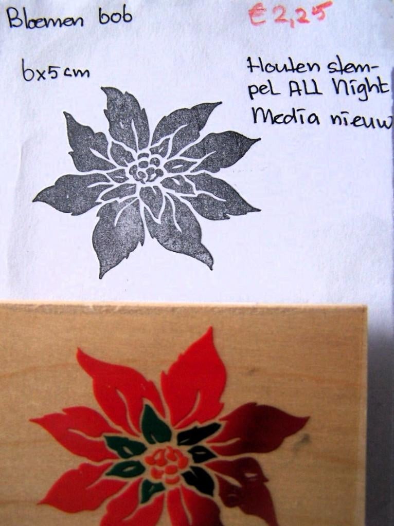 Bloemen 606  Houten stempel, Ophalen of Verzenden, Nieuw, Houten stempel