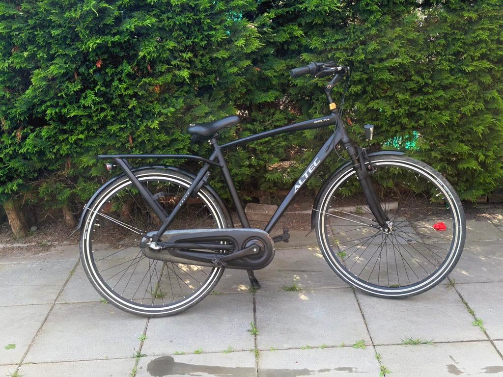 Delta Altec Herenfiets - Zwart, Fietsen en Brommers, Fietsen | Heren | Herenfietsen, Overige merken, Gebruikt, Versnellingen, Ophalen of Verzenden
