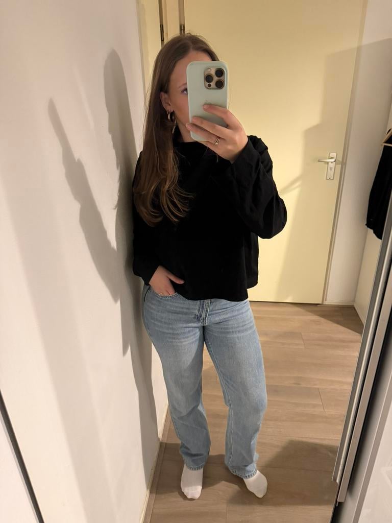Denim stradivarius straight leg jeans in maat 38, Kleding | Dames, Spijkerbroeken en Jeans, Ophalen of Verzenden, Zo goed als nieuw