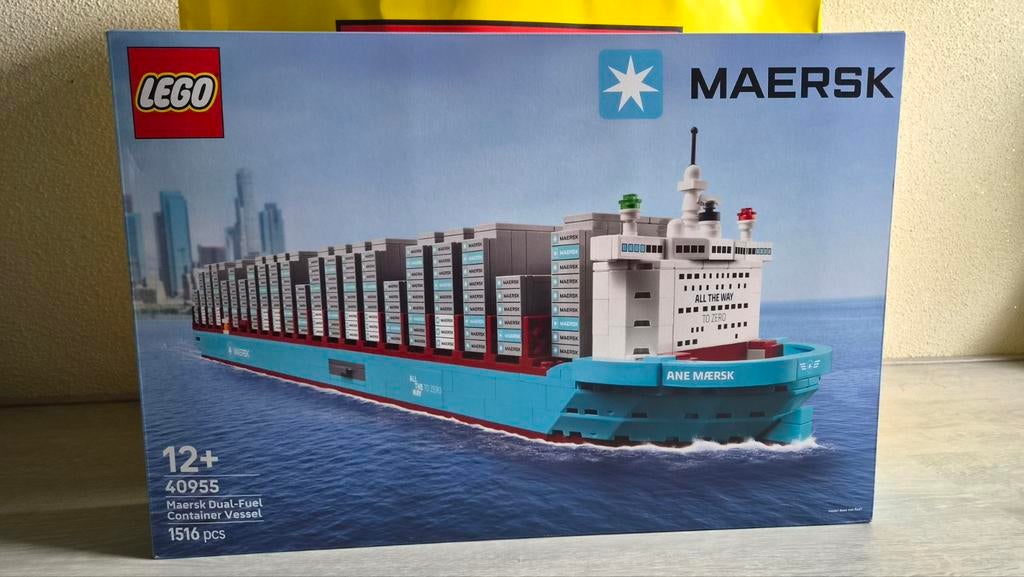 Lego Maersk Dual-Fuel Containerschip 40955, Overige thema's, Lego, Nieuw, Ophalen of Verzenden