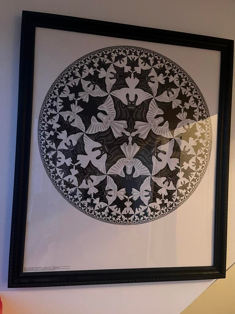 M.C. Escher Cirkellimiet III ingelijst, Ophalen of Verzenden