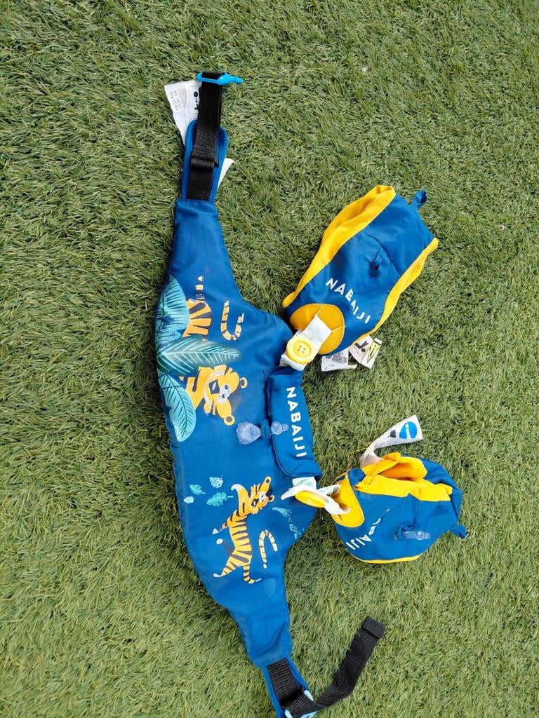 Nabaiji zwemvest met tijgers, Ophalen of Verzenden, Gebruikt, Jongetje of Meisje, Zwem-accessoire