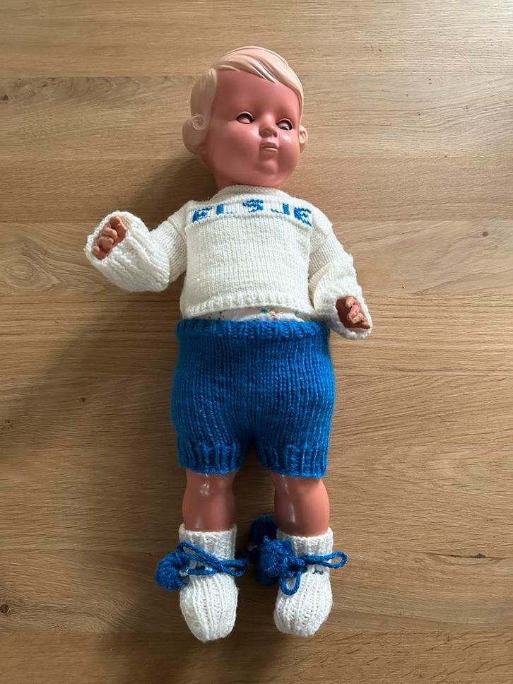 Schildpadpop (Schildkröt) Elsje uit de jaren 50, Kinderen en Baby's, Speelgoed | Poppen, Gebruikt, Overige typen, Ophalen of Verzenden