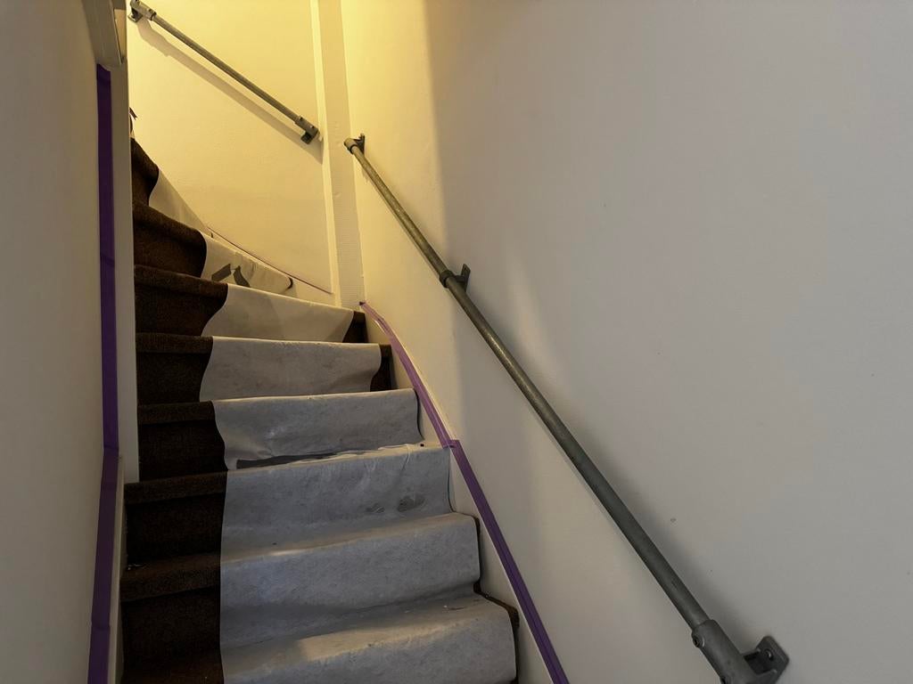 Steigerbuis trapleuning - 4 stuks (diverse lengtes), Ophalen, Gebruikt, 25 tot 50 mm, Overige typen