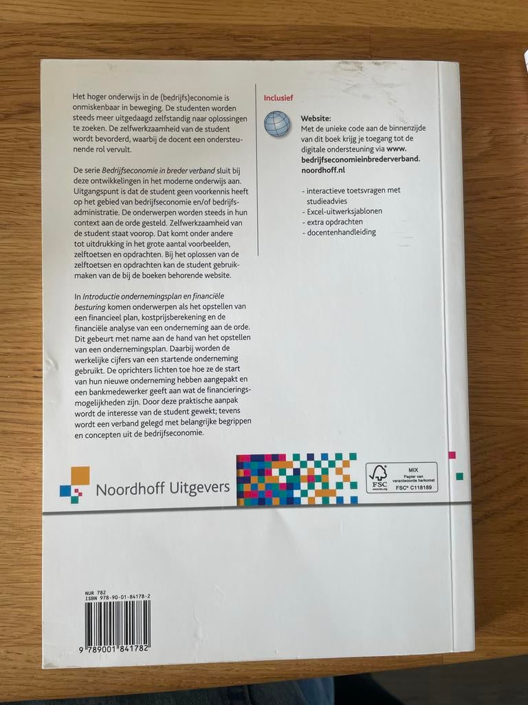 Introductie Ondernemingsplan & financiële besturing, Ophalen of Verzenden, Gelezen, Economie en Marketing