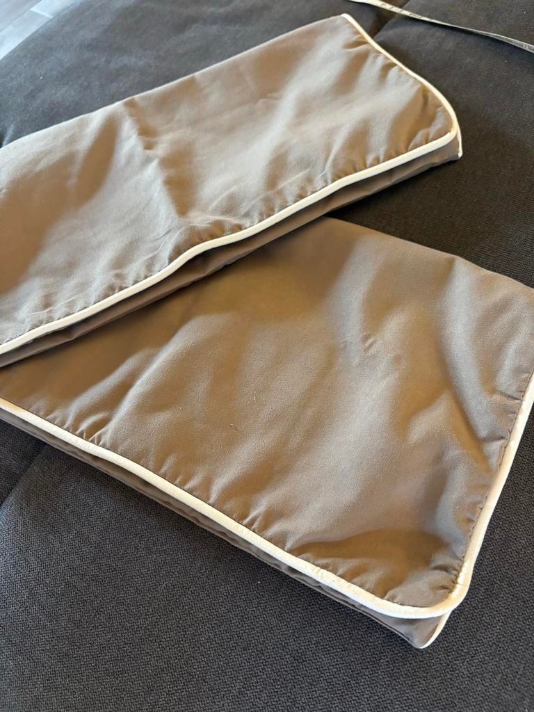 2 Optidee kussenslopen 40x40cm nieuw, Huis en Inrichting, Ophalen of Verzenden, Nieuw, Bruin, Vierkant