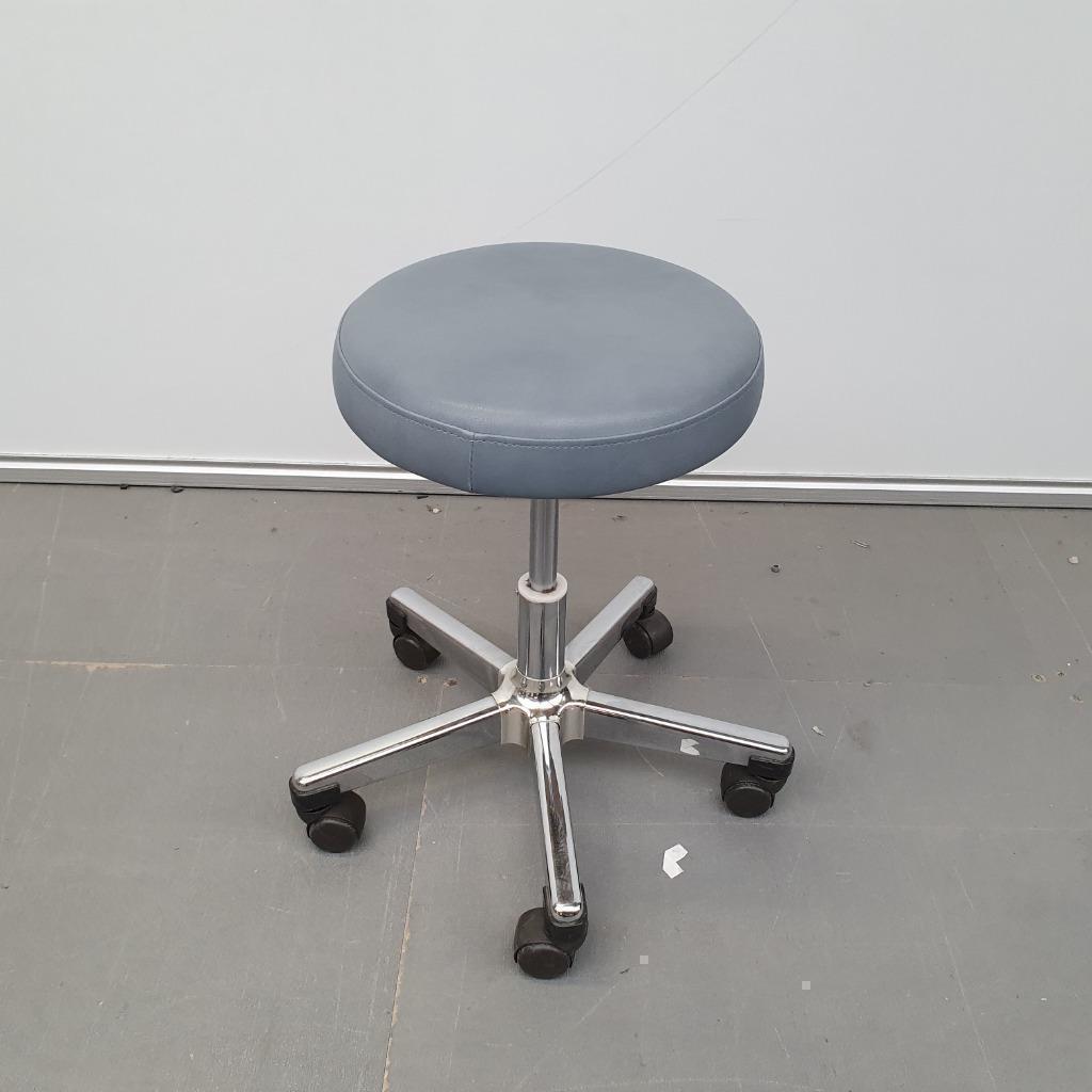 Medische kruk - blauwe/grijze skai