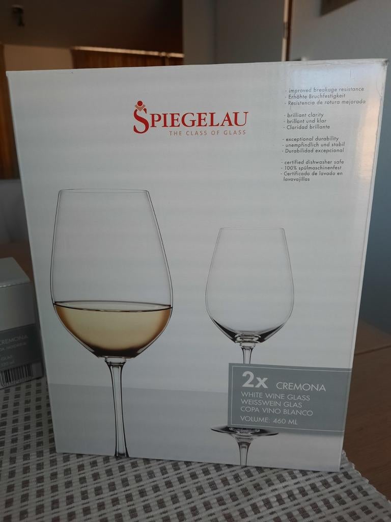 Spiegelau witte wijnglazen, Verzamelen, Glas en Borrelglaasjes, Ophalen, Nieuw