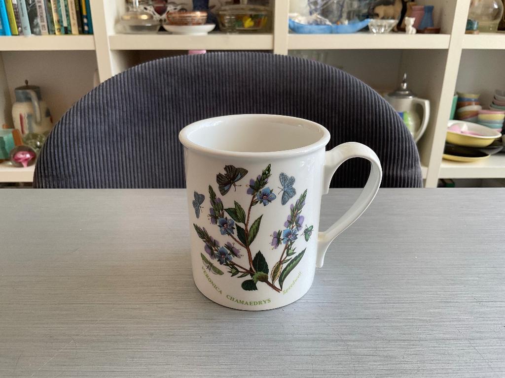 1x Portmeirion The Botanic Garden circa 1818 mok Speedwell, Antiek en Kunst, Antiek | Servies los, Ophalen of Verzenden