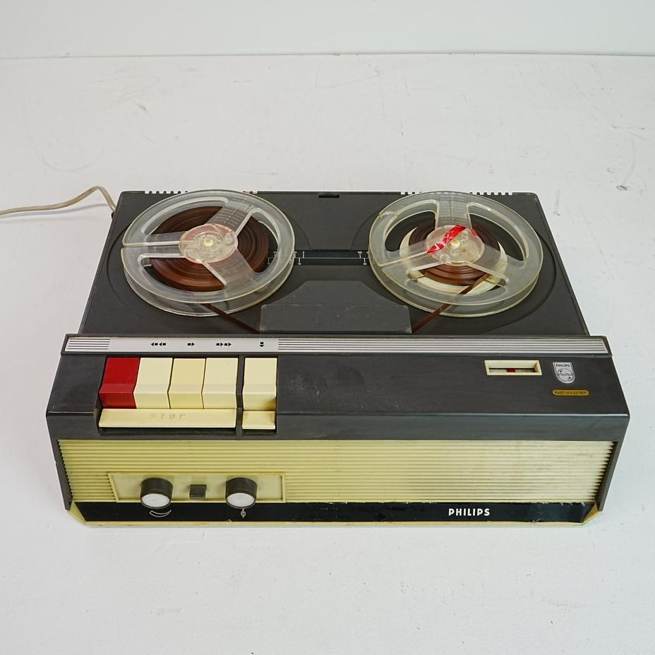 Vintage Philips Bandrecorder EL 3552A/16 uit 1965., Ophalen of Verzenden, Bandrecorder, Met stofkap