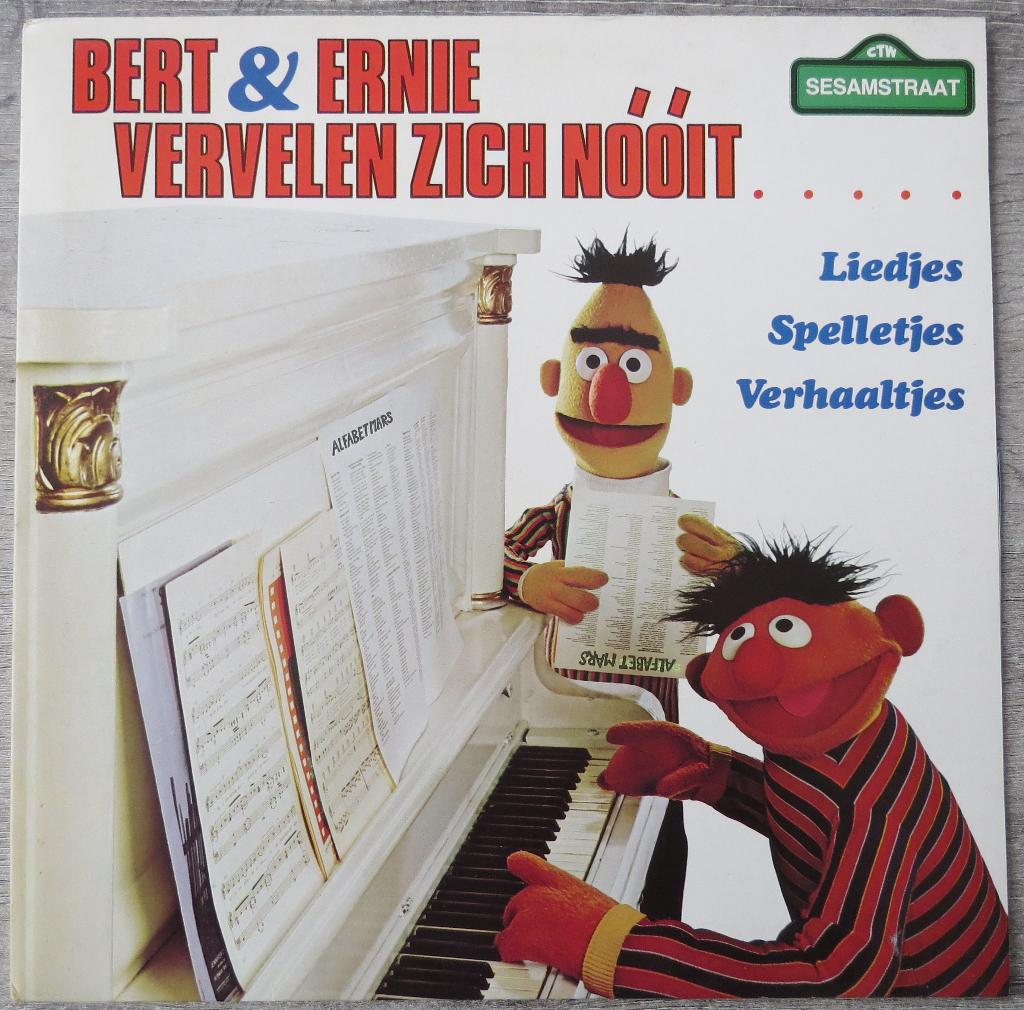 LP Bert & Ernie Sesamstraat Muppets, Cd's en Dvd's, Vinyl | Pop, Gebruikt, 12 inch, Ophalen of Verzenden