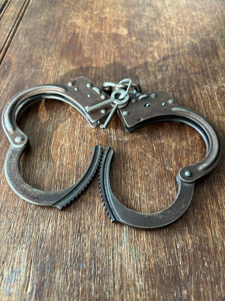 Vintage Handboeien Crockett & Kelly Inc., Sieraden, Tassen en Uiterlijk, Ophalen of Verzenden, Gebruikt, Goud, Overige materialen