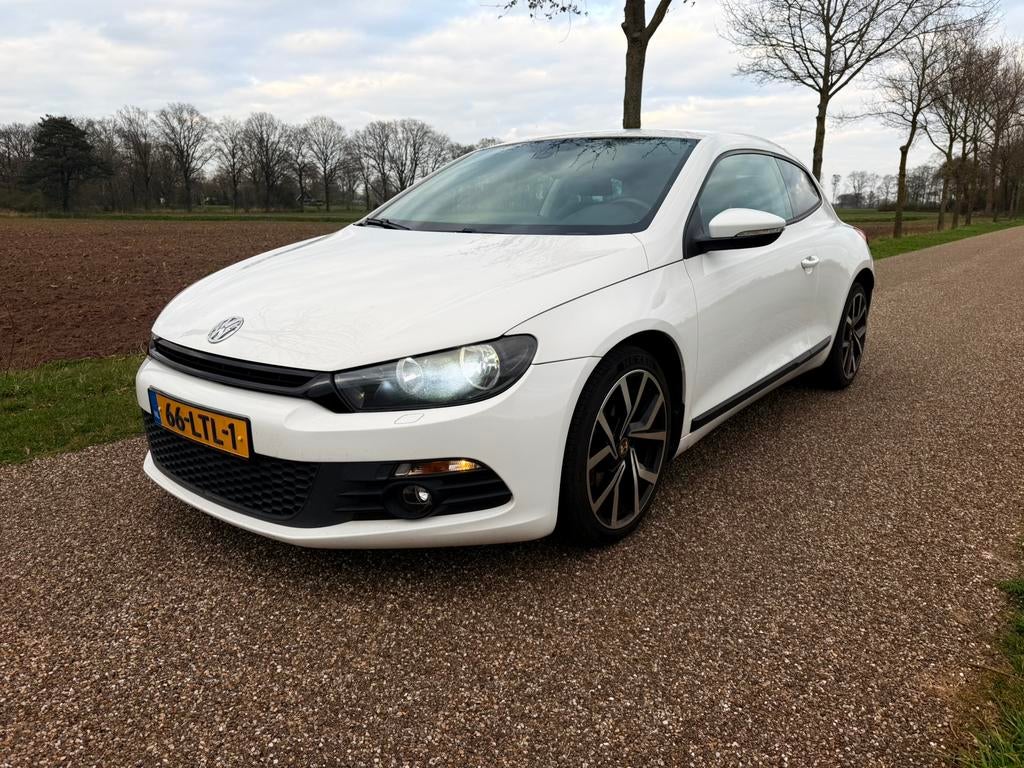 VW Scirocco 1.4 TSI, 160PK, motor 170dkm, Inruil mogelijk, Auto's, Volkswagen, Voorwielaandrijving, Zwart, 4 cilinders, Stoelverwarming