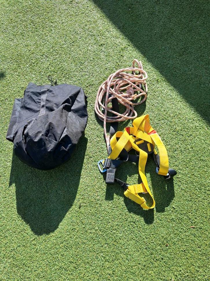 Klimharnas met touw en tas, Doe-het-zelf en Verbouw, Veiligheidskleding, Ophalen of Verzenden