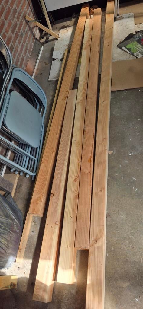 Houten palen voor buiten. 8x8 verschillende lengten, Ophalen, Nieuw, 250 cm of meer, Palen