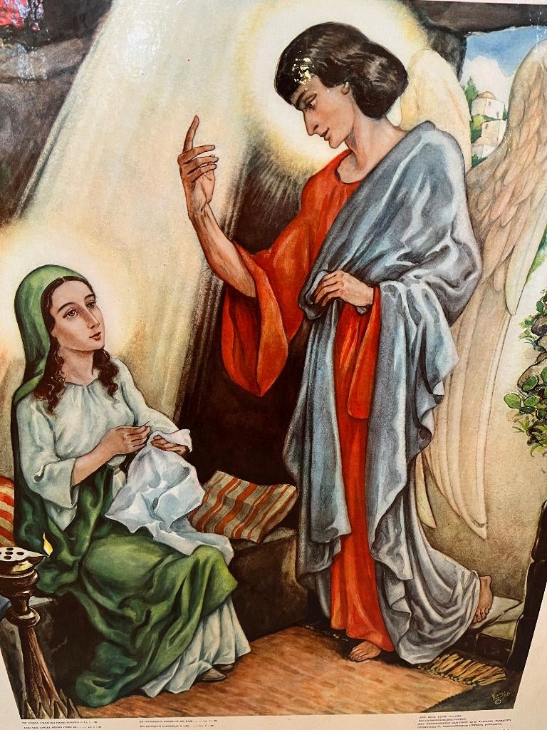 Oude schoolplaat nr. 31: De annunciatie, engel, Ophalen, Overige thema's