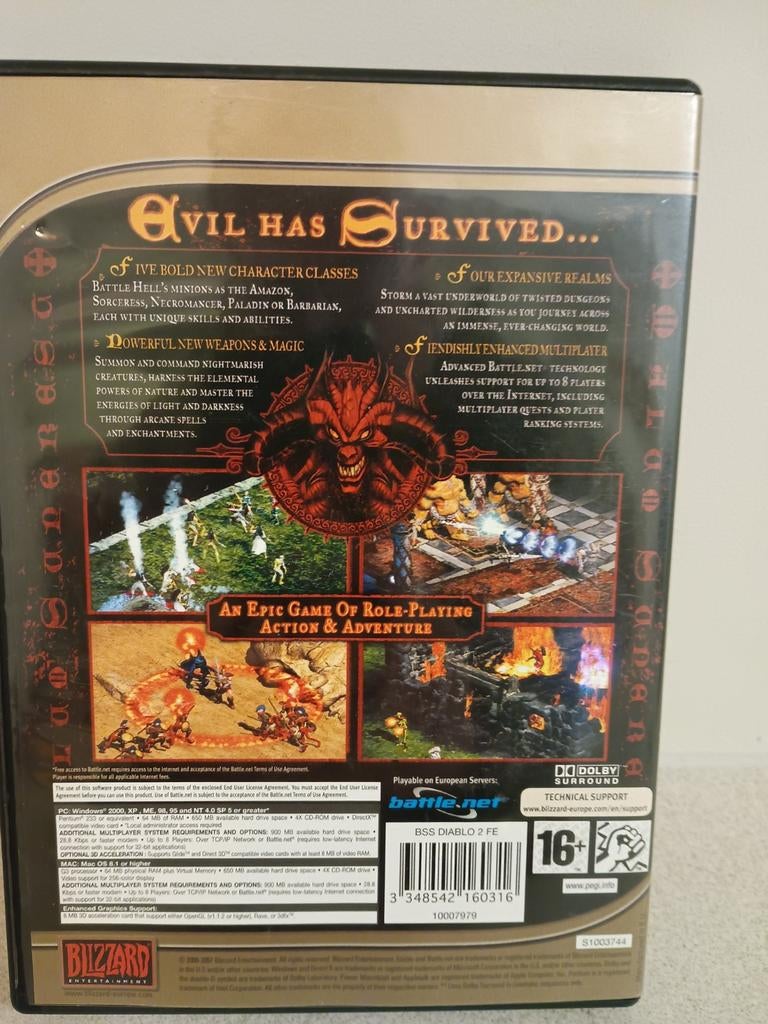 Diablo 2, Spelcomputers en Games, Games | Pc, 1 speler, Ophalen of Verzenden, Zo goed als nieuw, Role Playing Game (Rpg)