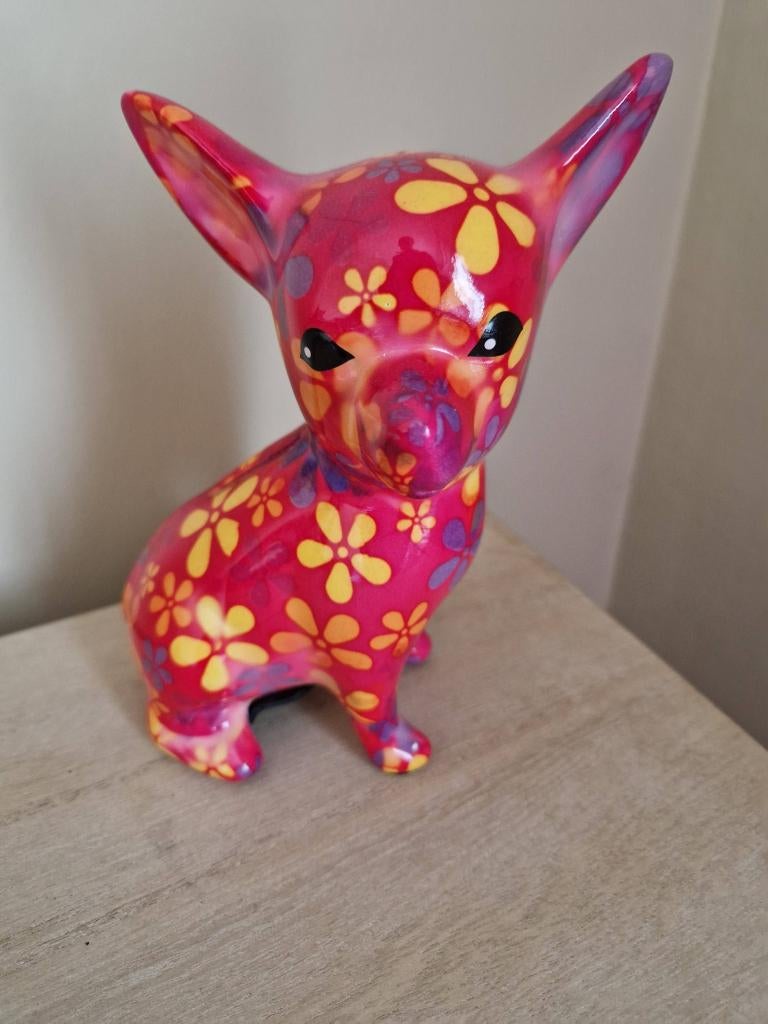 Pomme Pidou Chihuahua, Verzamelen, Spaarpotten, Ophalen of Verzenden, Nieuw, Steen, Aardewerk of Keramiek, Dier