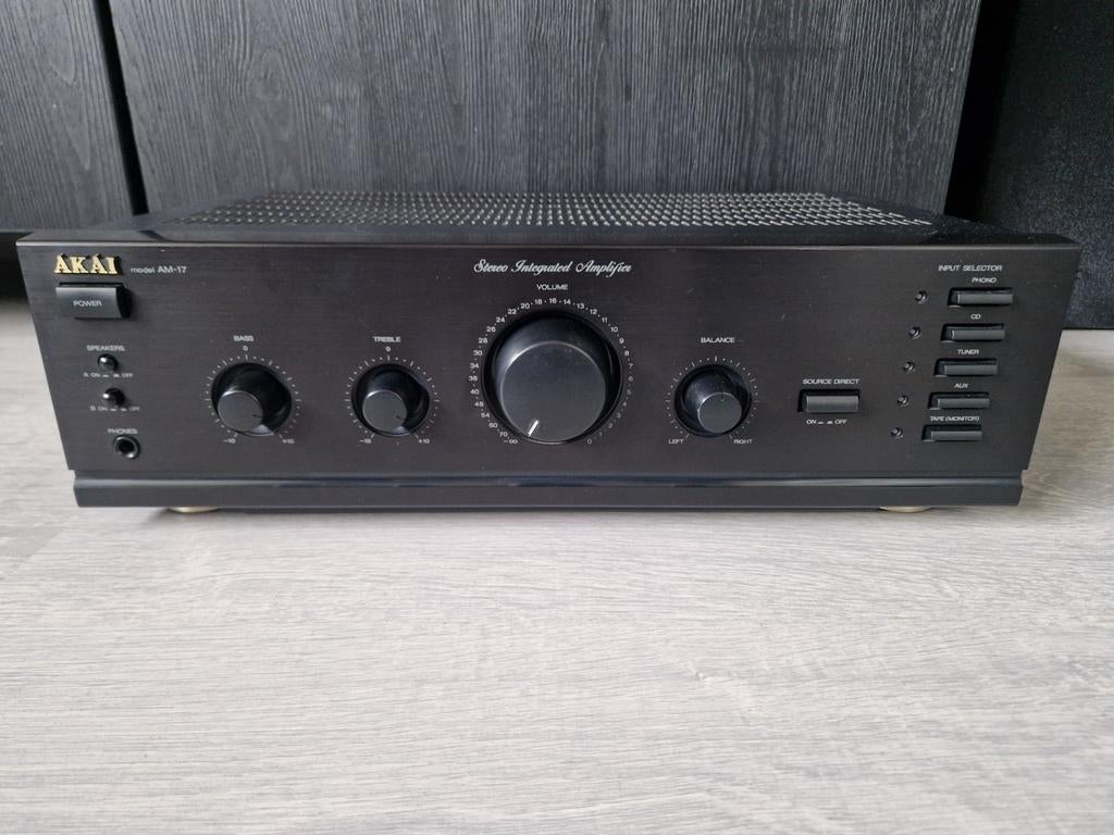 Akai AM-17 vintage versterker/amplifier, getest en werkt, Audio, Tv en Foto, Ophalen of Verzenden, Minder dan 60 watt, Overige merken