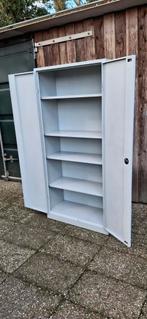 Metalen archiefkast met legborden werkplaatskast, Ophalen, Zo goed als nieuw, Industrieel