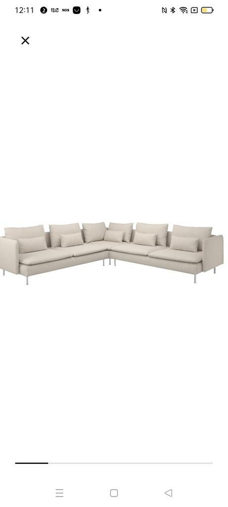 Bekleding voor Söderhamn bank Gunnared beige, Gebruikt, 75 tot 100 cm, Ophalen of Verzenden, Stof