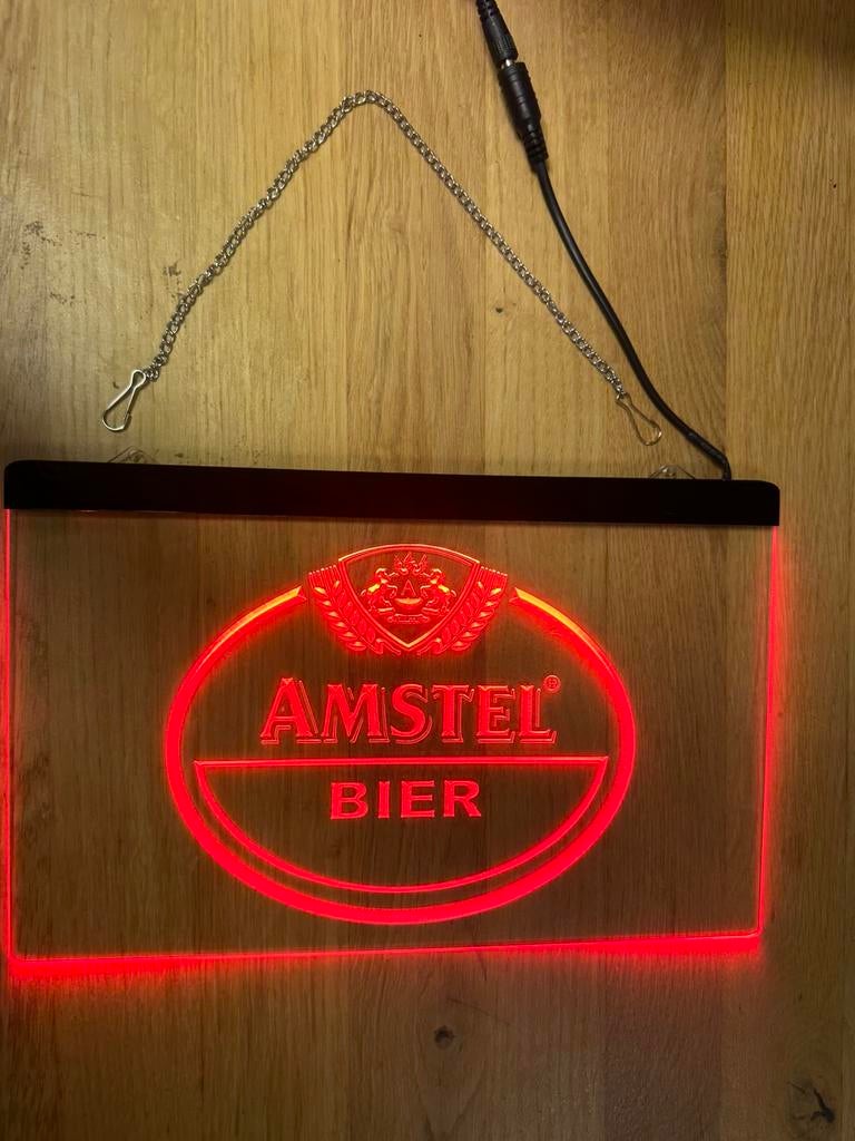 Amstel bier reclame bordje Nieuw led, Ophalen of Verzenden, Nieuw, Reclamebord