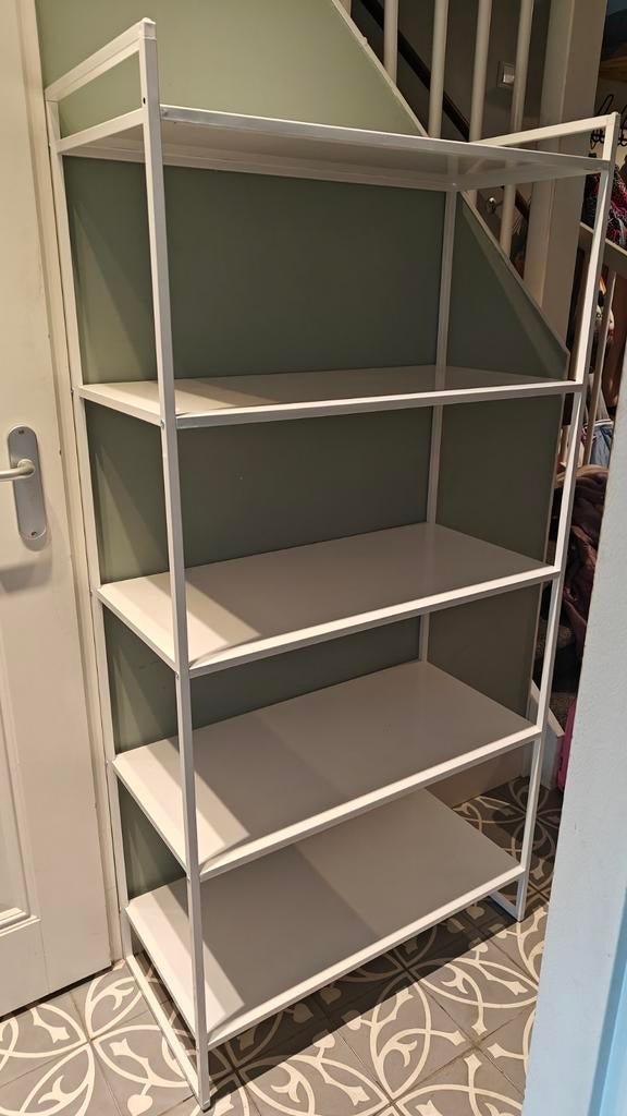 Ikea stellingkast JONAXEL wit metaal 80x30x160cm, Huis en Inrichting, Kasten | Stellingkasten, Ophalen, Zo goed als nieuw