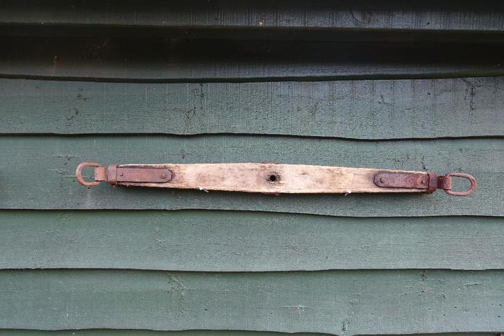 Groot Ossenjuk in originele staat, lengte 134 cm, KIJK NU!, Antiek en Kunst, Curiosa en Brocante, Ophalen