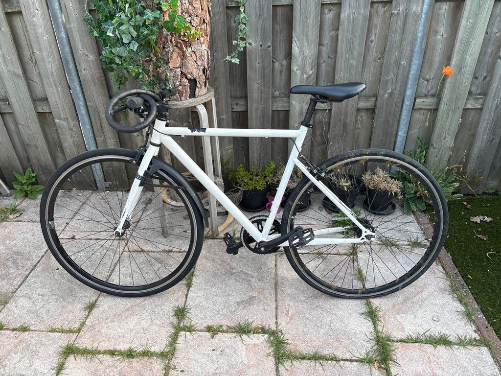 Elops 500 Stadsfiets - Ideaal voor dagelijks gebruik, Fietsen en Brommers, Gebruikt, Velgrem, Versnellingen, 53 tot 57 cm