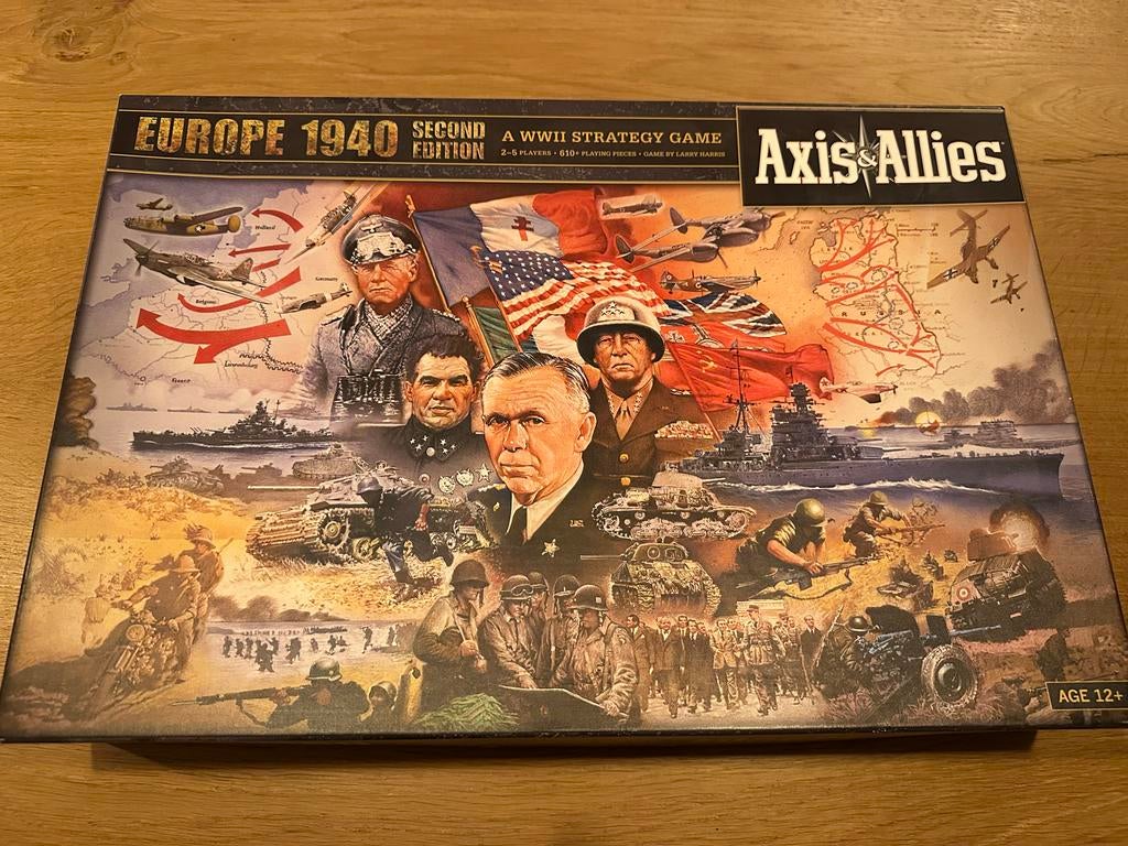 Axis & Allies Europa 1940 Tweede Editie Bordspel zgan, Drie of vier spelers, Ophalen of Verzenden, Gebruikt