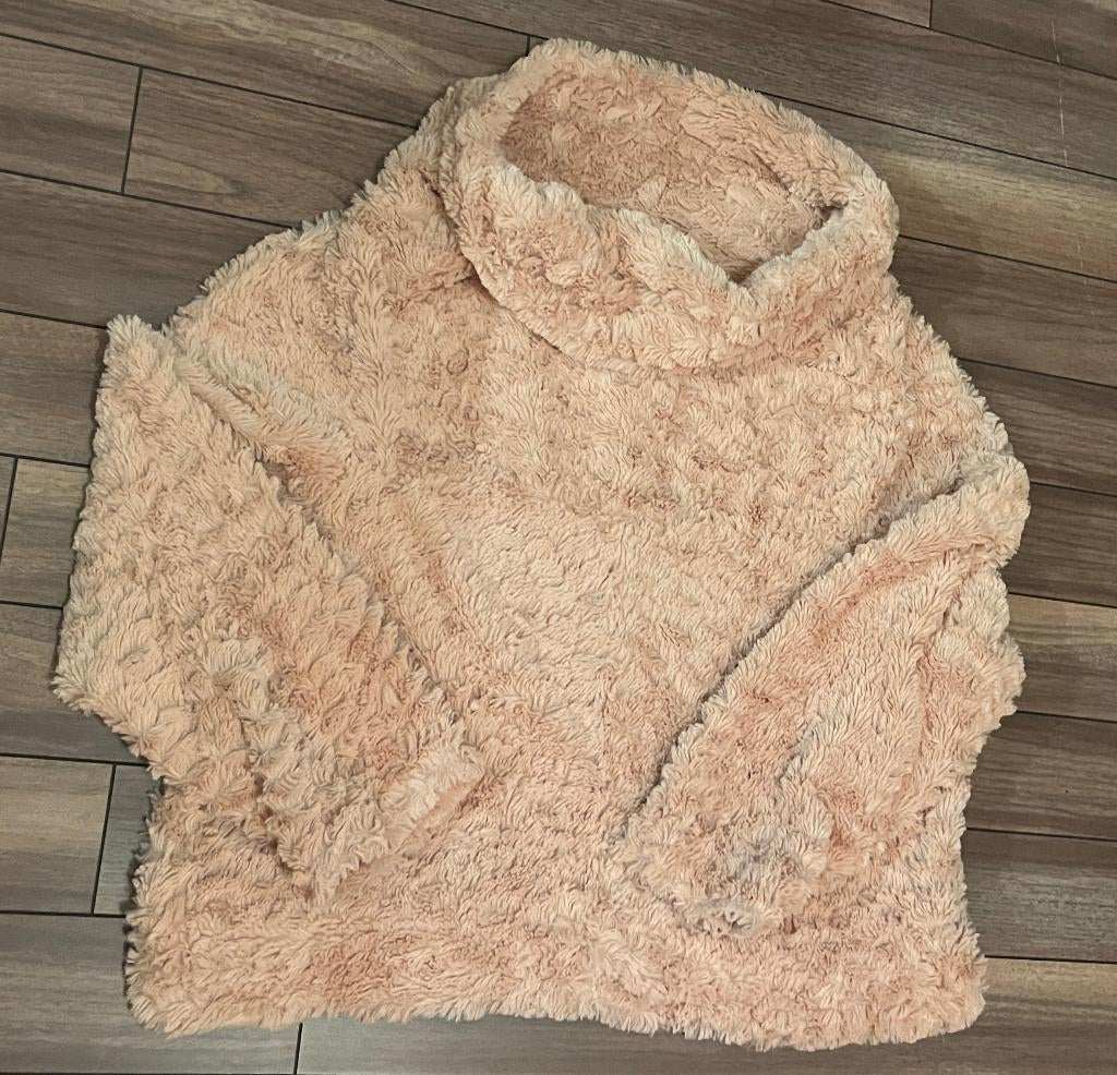 fluffy trui met grote kol, Kleding | Dames, Ophalen of Verzenden, Zo goed als nieuw, Maat 46/48 (XL) of groter, Roze